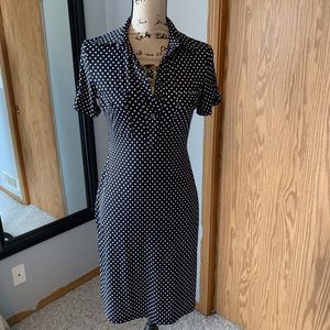 En Focus Studio black and white polka dot dress